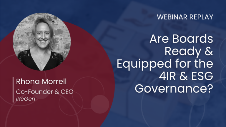 Are Boards Ready and Equipped for the 4IR and ESG Governance Image