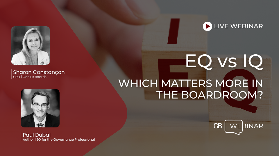 EQ vs IQ Boardroom Webinar with Sharon Constançon and Paul Dubal